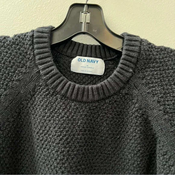 Old Navy Tunic Sweater Black Sz M - Picture 3 of 4